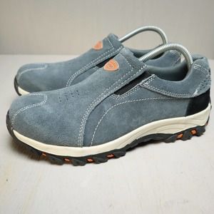 AQX Blue Suede Slip-On Hiking Shoes Womens sz 12 (45)